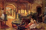 Frederick Arthur Bridgman Orientalist Interior painting